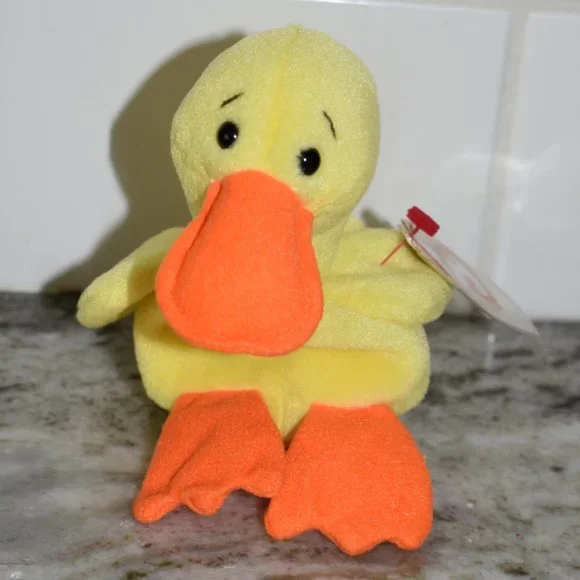 Ty Beanie Baby Quackers the Duck - Picture 1 of 5